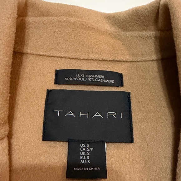 Tahari Wool&Cashmere Blend Camel Coat size S - Picture 2 of 9